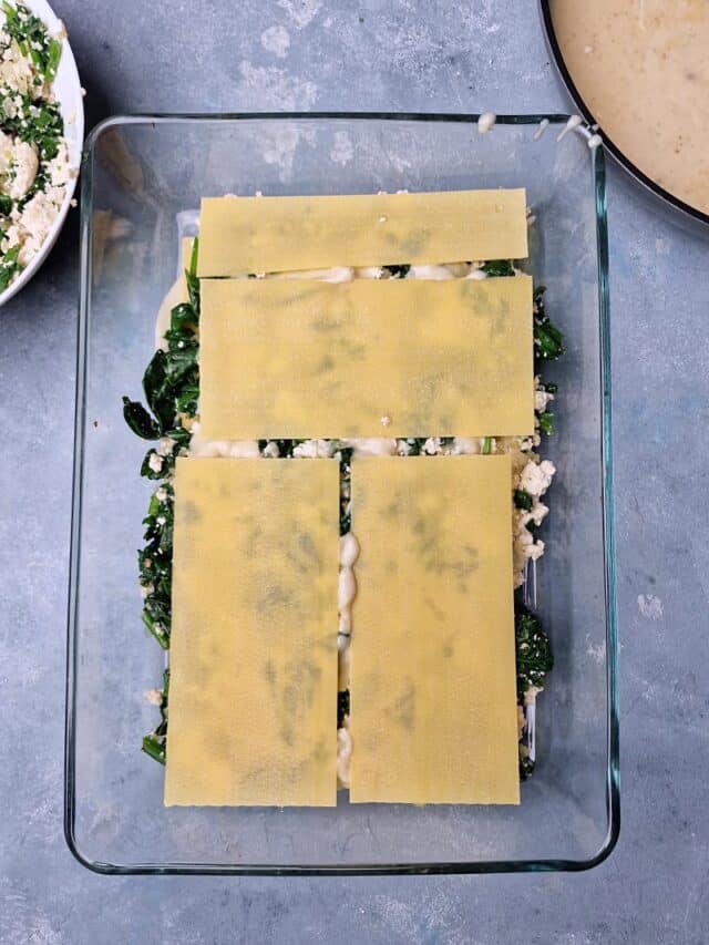 Spinach and feta lasagne Scandicuisine