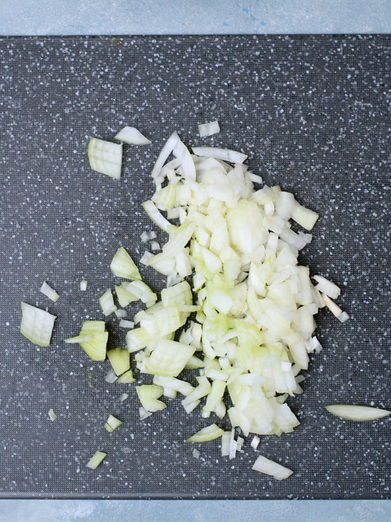 chopped onion.